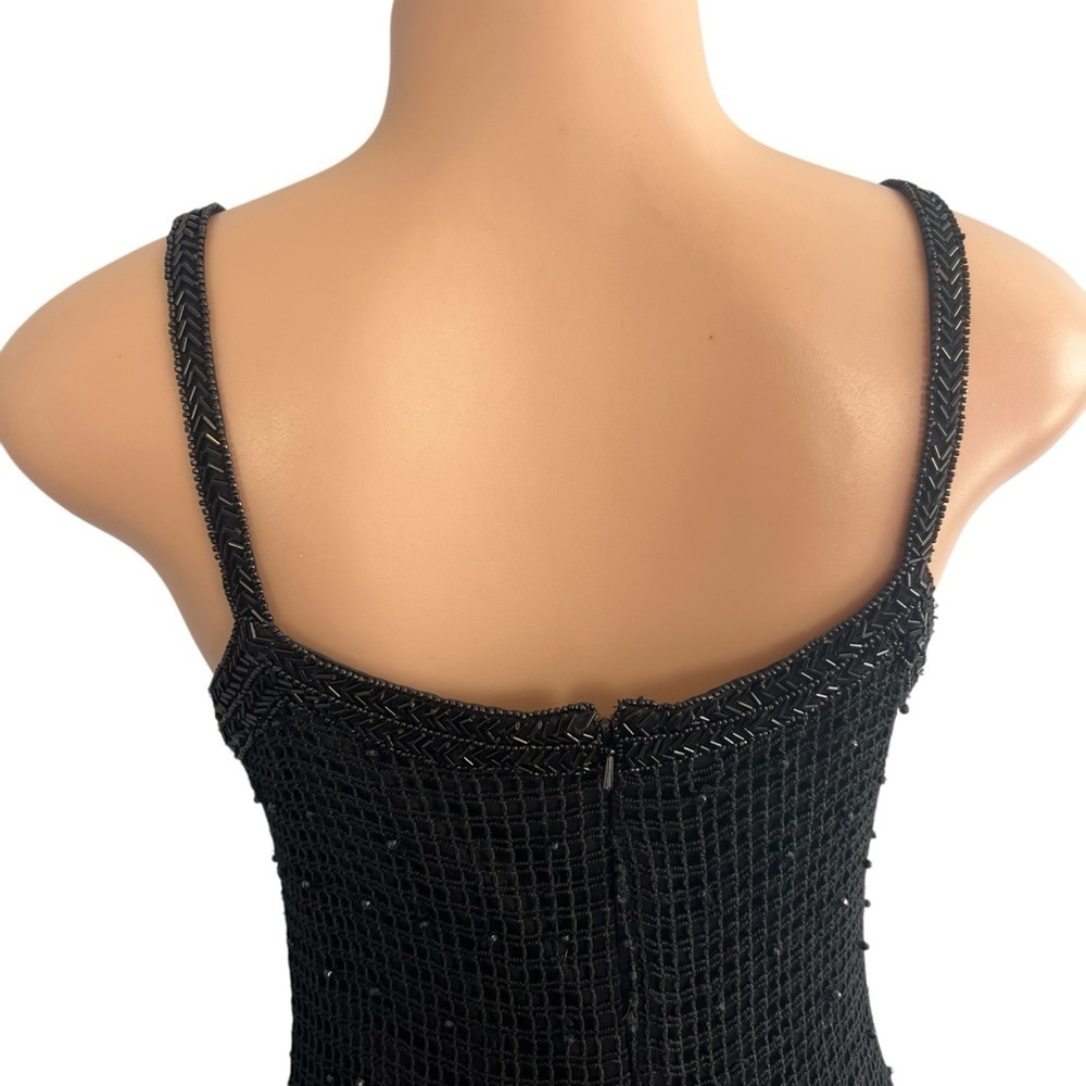 Brilliante by J.A Vintage Black Beaded Cocktail Dress - Picture 10 of 11